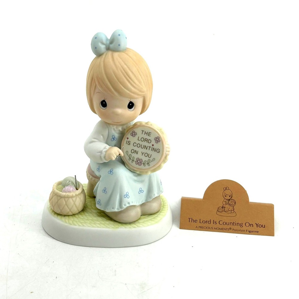 Precious Moments The Lord Is Counting On You Porcelain Figurine 531707 Enesco